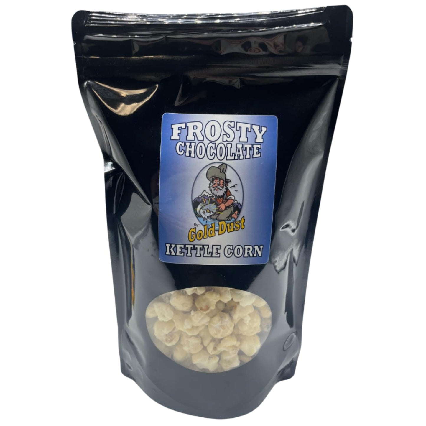 Gold Dust Kettle Corn | Frosty Chocolate | Gourmet White Chocolate Covered Kettle Corn | Sweet and Salty Popcorn | Gluten Free | Non GMO | Fresh
