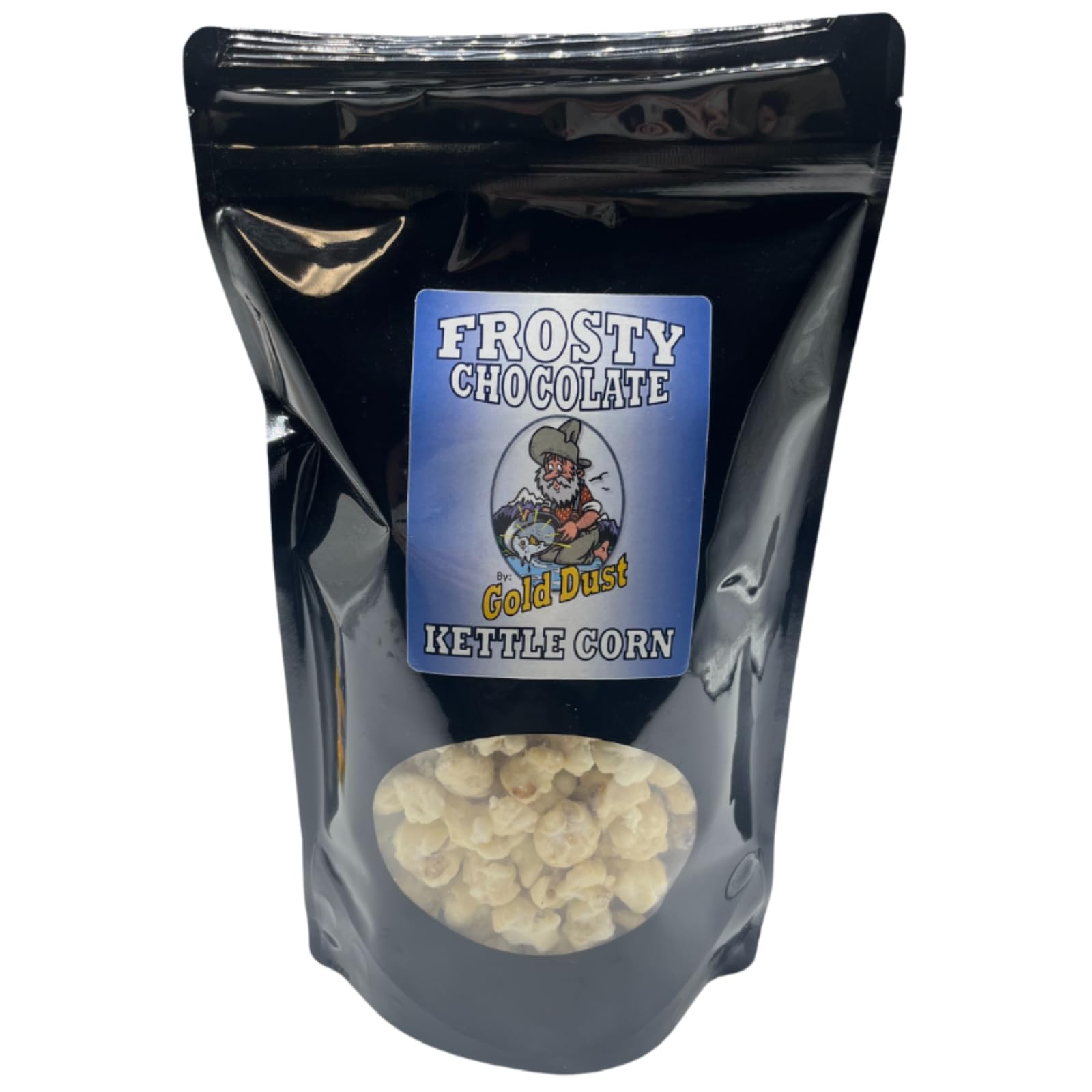 Gold Dust Kettle Corn | Frosty Chocolate | Gourmet White Chocolate Covered Kettle Corn | Sweet and Salty Popcorn | Gluten Free | Non GMO | Fresh
