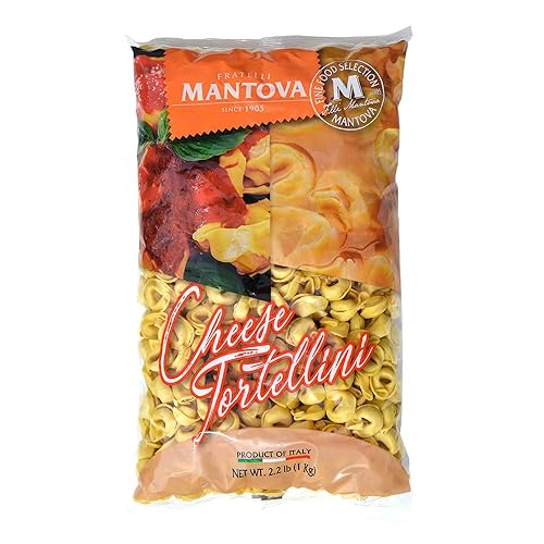 Mantova Cheese Tortellini - Authentic Italian Pasta Made with Real Cheese, Perfect for Soups, Salads, and Main Dishes, 2.2 lb (Pack of 1), Premium
