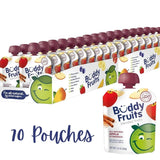 Buddy Fruits Snacks To Go Cinnamon Unsweetened Applesauce 3.2oz Pouch (Pack of 70) Gluten-Nut-Dairy-Preservatives-BPA Free, Non GMO, Kosher