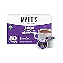 Maud's Organic Chai Tea Pods, 80 ct, Single Serve Tea Pods - 100% Gourmet Blended Tea Leaves, Compatible with Keurig K Cups Maker