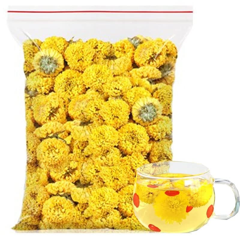 Wuyuan Yellow Chrysanthemum Tea 3.52 oz Huangju Dried Chrysanthemum Flowers Loose Leaf Tea