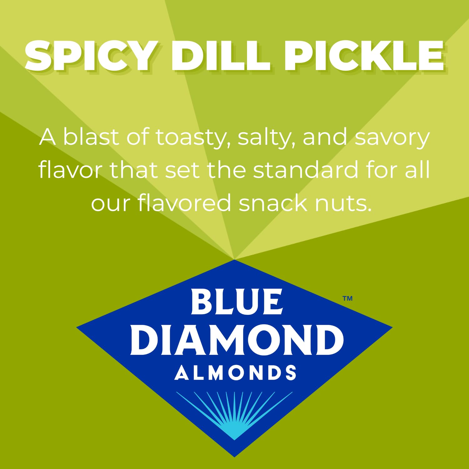 Blue Diamond Almonds, Spicy Dill Pickle Flavored Snack Nuts, Single Serve Bags (1.5 Oz. Tubes, Pack of 12)