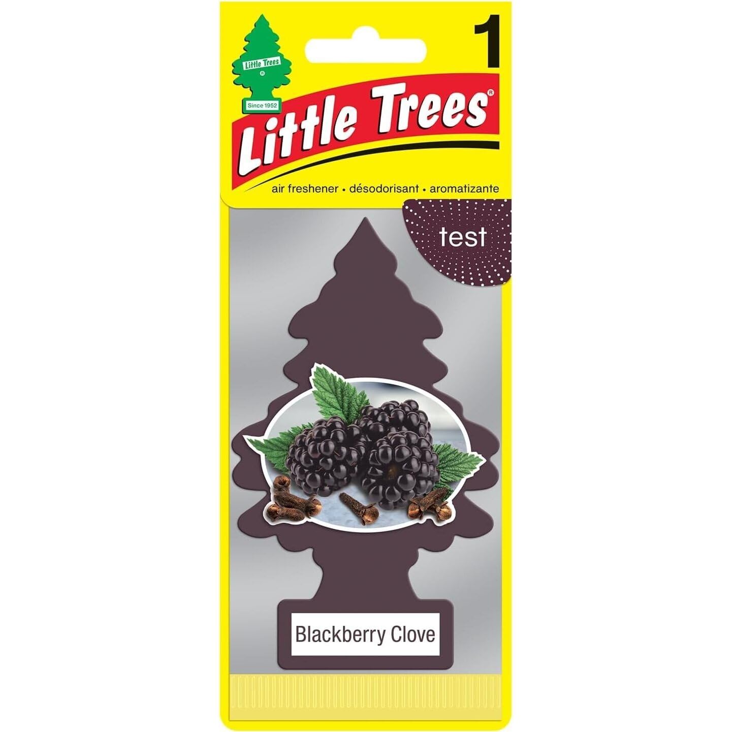 LITTLE TREES Car Air Freshener | Hanging Paper Tree for Home or Car | Blackberry Clove | Pack of 24