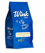 Wink Coffee Blonde Espresso Whole Bean Coffee, 2.2 lb Bag, Light Roast Coffee Beans, 100% Arabica, Single Origin, Gourmet, Small-Batch, Smooth