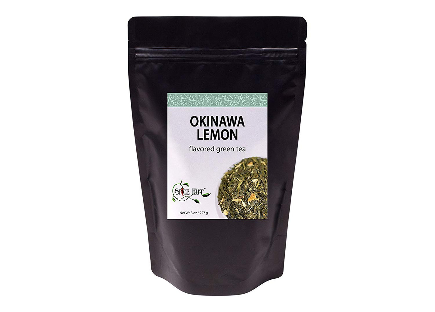Okinawa Lemon Loose Leaf Green Tea, Japanese Sencha with Real Lemon & Antioxidants - Caffeinated | bulk 8oz, 80-100 cups | The Spice Hut, First Sip