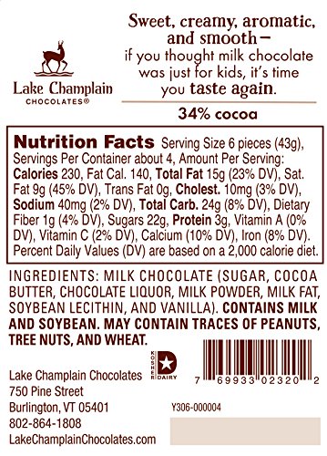 LAKE CHAMPLAIN CHOCOLATES 26 Piece Milk Chocolate Coins Gift Bag, 6.5 OZ