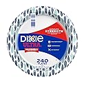 Dixie Ultra Disposable Paper Plates, 8 ½ inch, Lunch or Light Dinner Size Printed Disposable Plates, 240-count