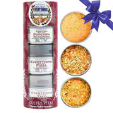 Spice, Nice & Everything Seasonings: Taco, Pizza, Popcorn | Gift Packaged Set of 3 | All Natural, Non GMO Seasoning | Gourmet Spice Blends & Rubs |