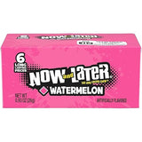 Now and Later Watermelon Candy 6 Pack - Case of 24