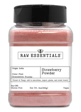 Raw Essentials Strawberry Powder - Sweet & Tangy - Add to Smoothies, Yogurt, Glazes, and Baked Goods - Non-GMO, Gluten Free, and Vegan - 9 Ounce