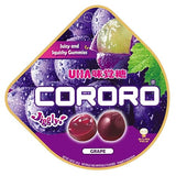 UHA CORORO (Grape / 48g x 6) Japanese Gummy Candy, Gummies (Juicy and Squishy/real fruit juice) kororo