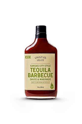 Cocktail Crate Tequila BBQ Sauce & Marinade | Handcrafted with Real Tequila, Pineapple & Chipotle Peppers | 12.7oz Bottle