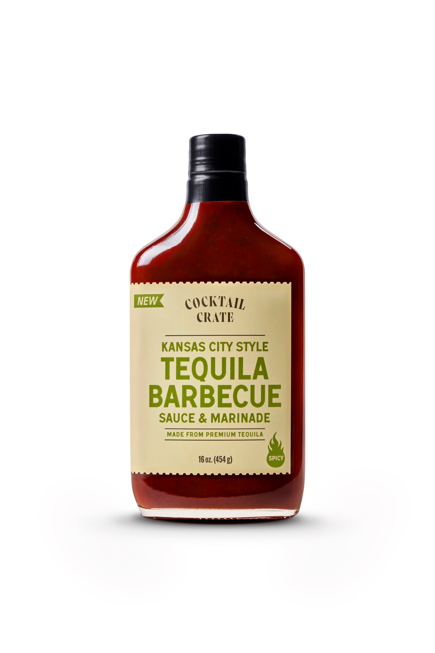 Cocktail Crate Tequila BBQ Sauce & Marinade | Handcrafted with Real Tequila, Pineapple & Chipotle Peppers | 12.7oz Bottle