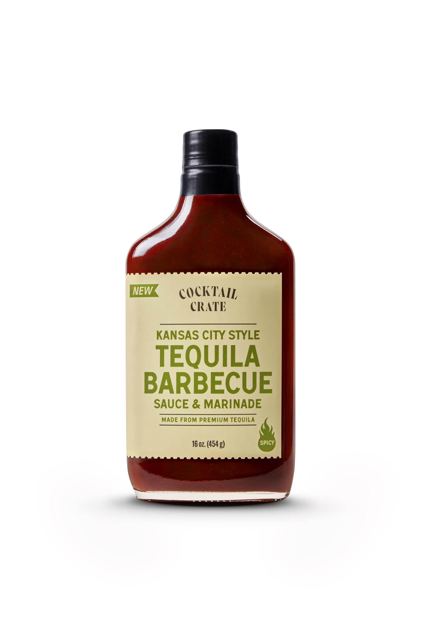 Cocktail Crate Tequila BBQ Sauce & Marinade | Handcrafted with Real Tequila, Pineapple & Chipotle Peppers | 12.7oz Bottle