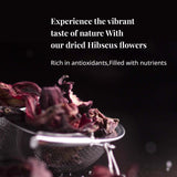 Dried Whole Hibiscus Flowers -5 oz, Flor de Jamaica, Sorrel Flower, Zobo Flower, Flor De Jamaica Secas, Non-GMO, Caffeine-Free. Perfect for Mexican