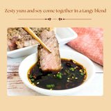 Shibanuma Premium Japanese Yuzu Ponzu Citrus and Bonito Seasoned Soy Sauce, Contains 8.2% Fresh Yuzu Citrus - 300ML