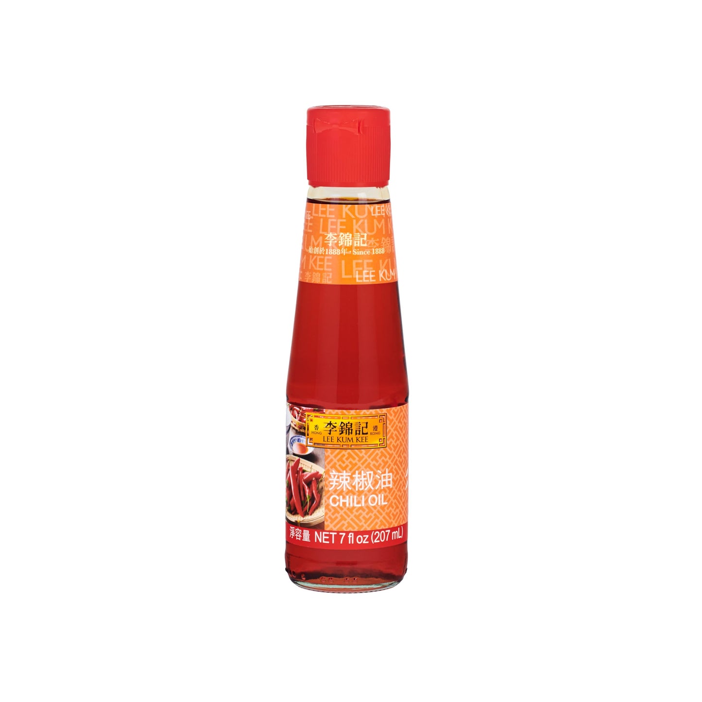 Lee Kum Kee Chili Oil (7 oz - 1 Pack), Crafted from Dried Chili Peppers and Soybean Oil, Spicy, Perfect for Dipping, Cold Dishes, Sichuan and Hunan