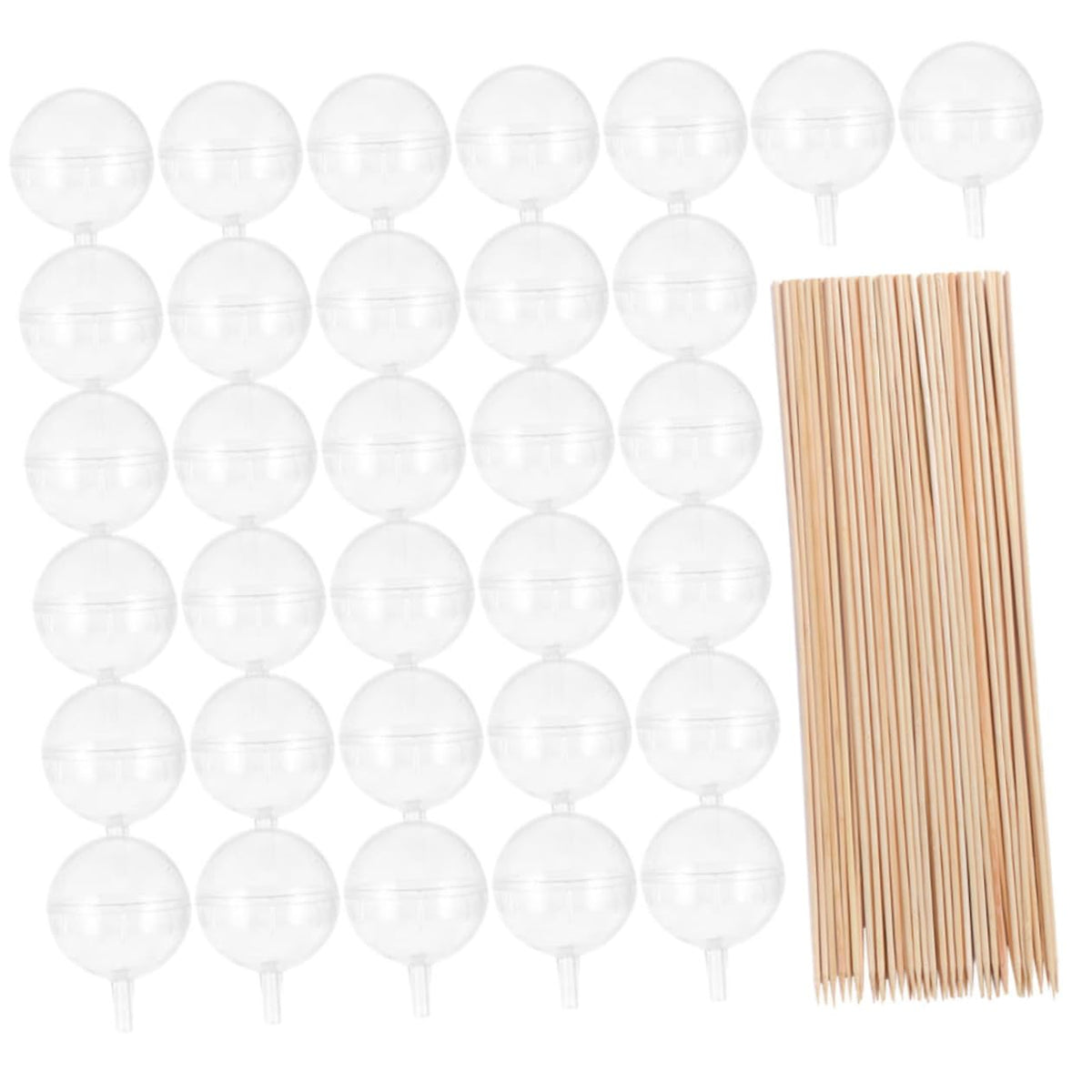 HAPINARY 100pcs Chocolate Holder Sticks for Bouquets Elegant Water Wrappers for Weddings Valentine Day and Tea Parties