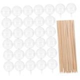 HAPINARY 100pcs Chocolate Holder Sticks for Bouquets Elegant Water Wrappers for Weddings Valentine Day and Tea Parties