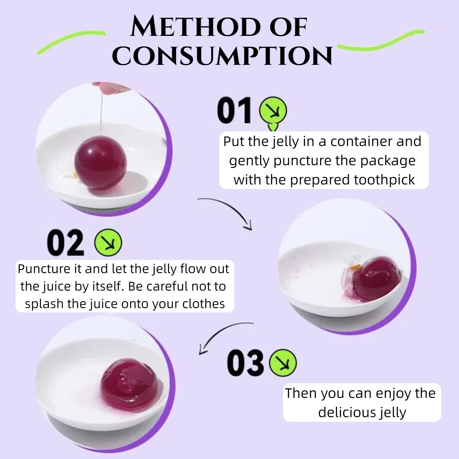 Kyoho Grape Jelly Bites - Sweet & Tangy Japanese-Inspired Gel Snacks, 280g/10 Piece Fruity Popping Jellies with Real Grape Flavor, Family-Friendly