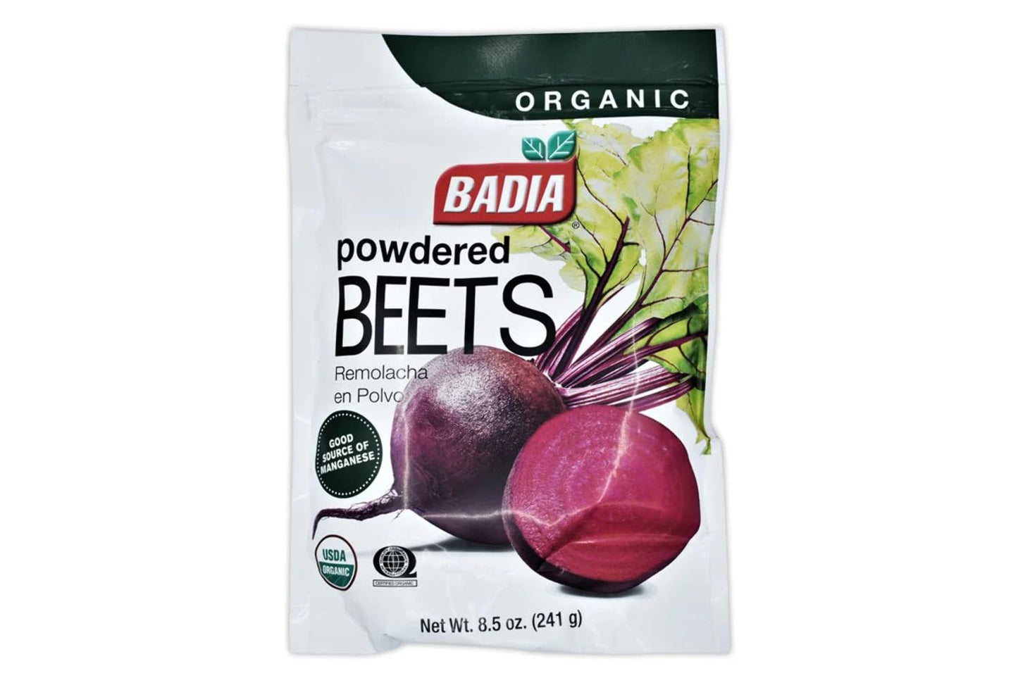 Badia Organic Powdered Beets, 8.5 oz - Pure, Natural Beetroot Powder - Ideal for Smoothies, Baking, Juices, and Healthy Recipes