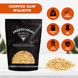 Walnuts, Fresh" Raw light Small Chopped California, healthy snack, perfection, vegan, high protein, Packed in a 5 lbs. (80 oz.) resealable pouch bag