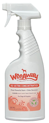 Wee Away X2 Dog Urine Stain & Odor Remover - Double Strength Enzyme Spot Cleaner for Dog Pee, Marking & Odor Removal - Carpet, Furniture & Bedding