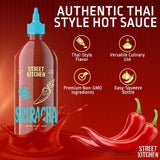 Street Kitchen Sriracha Sauce | Authentic Thai-Style Hot Sauce | Bold Garlic & Chili Flavor | Non-GMO Ingredients | No Artificial Flavors or