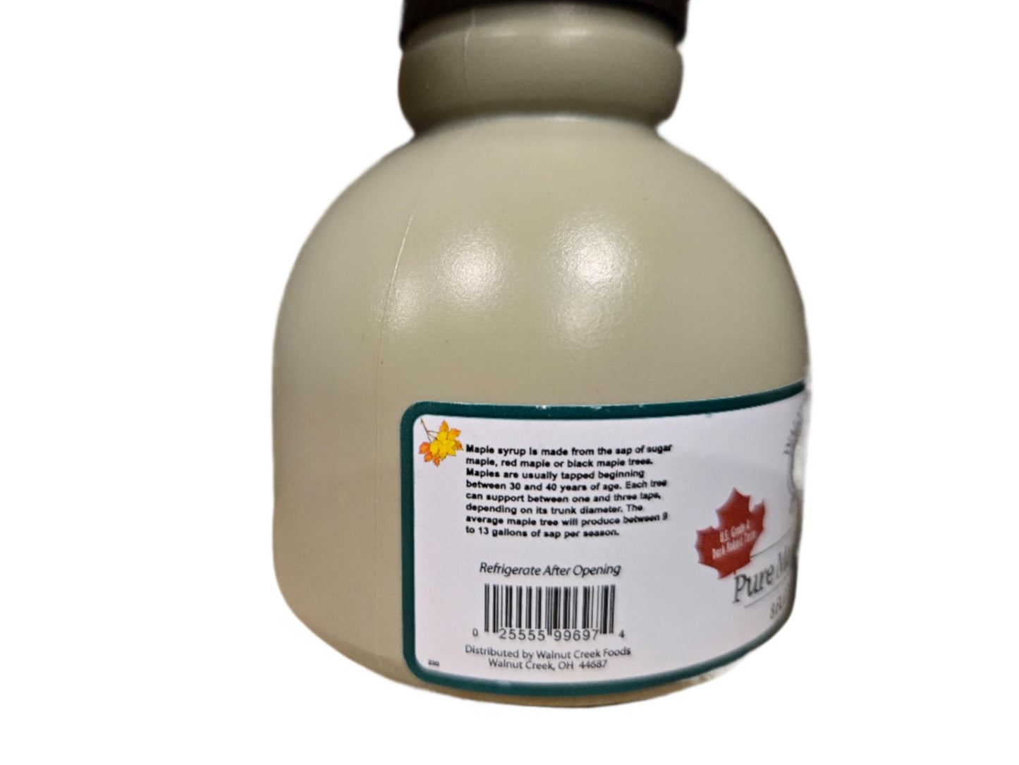 Walnut Creek Foods Pure Maple Syrup, Grade A Dark Amber, 8 Fl Oz Jug