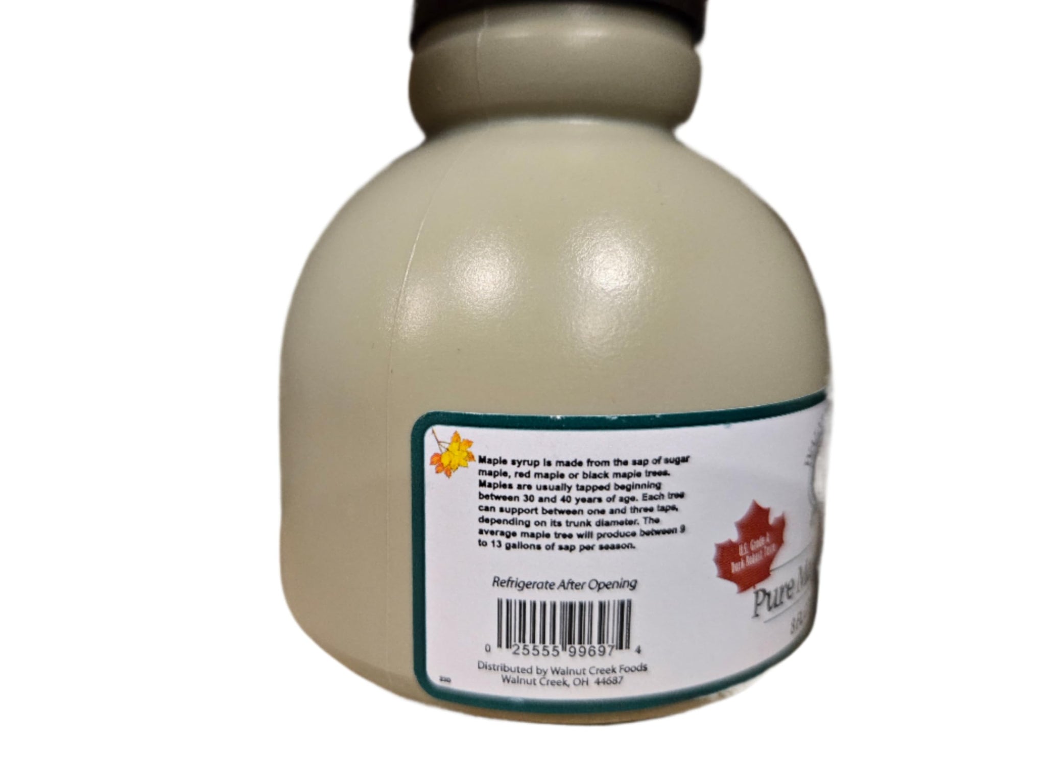 Walnut Creek Foods Pure Maple Syrup, Grade A Dark Amber, 8 Fl Oz Jug