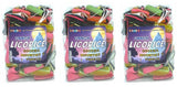 Fruity Finnish Licorice Bites - Total wt. 30(Oz), Include: 3 pck of Fruity Finnish Licorice Mix,