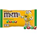 M&M'S Peanut Milk Chocolate Christmas Candy, Holiday Chocolate Candy for Stocking Stuffers, 10 oz Bag