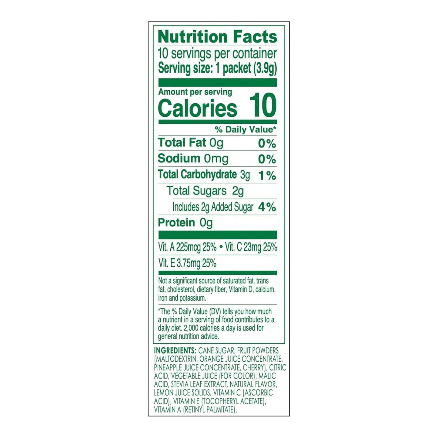 True Lemon, Fruit Punch Packets Low Sugar No Preservatives Kids Hydration Drink Mix, 1.38 Ounce