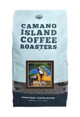 Camano Island Coffee Roasters - Organic Brazil Dark Roast Coffee - Fresh Premium USDA Certified Organic, Shade Grown, Fair Trade, and Ethical