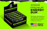 Strike Gum 5 packs of 5 Pieces |90mg Natural Caffeine|100mg Alpha Gpc| Sugar Free| Vegan | Made in the USA | Premium Energy Gum