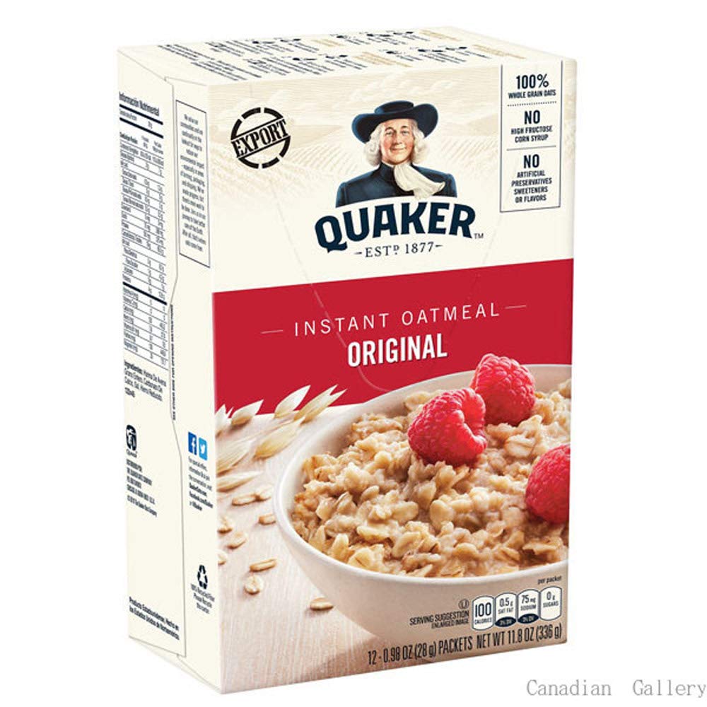 Quaker Instant Oatmeal Regular Oats 10 pk (Pack of 12)
