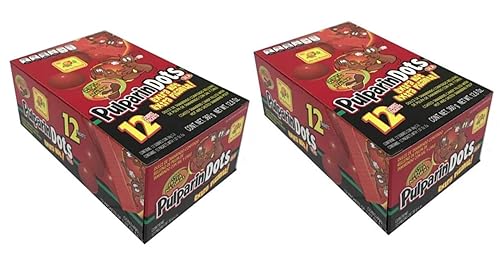 DE LA ROSA Pulparindots Dulce de Tamarindo Extra Picante 2 PACK 12 Sobres 360 gr. c/u | Coated Tamarind Candy Extra Hot 2 PACK 12 Packets 12.8 oz