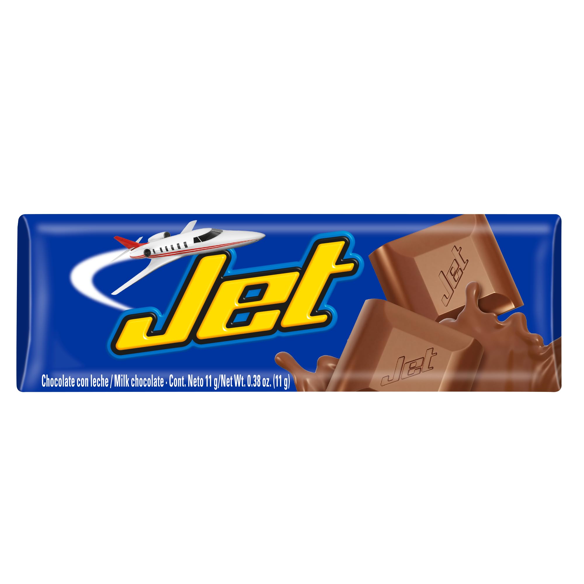 Jet Milk Chocolate Bars, Classic Colombian Milk Chocolate Candy, Individually Wrapped, 10 Count Bag, 3.88 oz