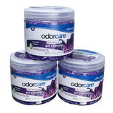 OdorCare 14 oz Gel Crystal Odor Absorber, Odor Eliminator for Smoke, Odor, & Musty Smell in Home, Bathroom, Kitchen, Pet Areas, Made in USA, Lavender
