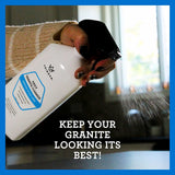 TriNova Granite Cleaner & Polish for Daily Use - Made in USA, Enhances Shine, Streak-Less - for Counter-Tops, Marble, Stone, Bathroom Tile Kitchen