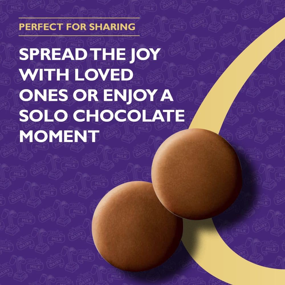 Cadbury Giant Buttons Bitesize | Total 12 bags of British Chocolate Candy - Cadbury Giant Buttons