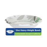 Dixie Ultra SXB12WSPK Bowls, Heavy Weight, 12oz., 125/PK, Pathways/White