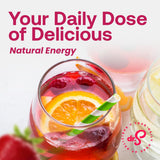 Dr. Smoothie Refreshers Strawberry Acai - Made with Real Fruit Juice - Drink Concentrate, No Artificial Colors, Shelf-Stable - Lightly Caffeinated