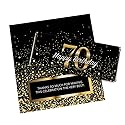 24ct 70th Birthday Party Favors Custom Wrappers for Chocolate Bars (24 Count) - Candy Not Included