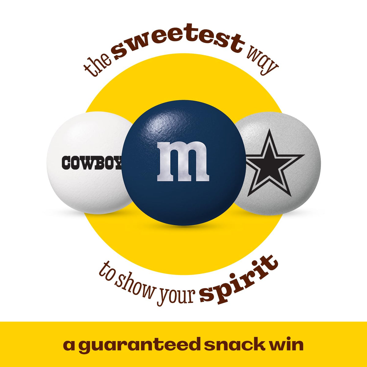 M&M'S NFL Dallas Cowboys Milk Chocolate, 2 lb Bulk Bag