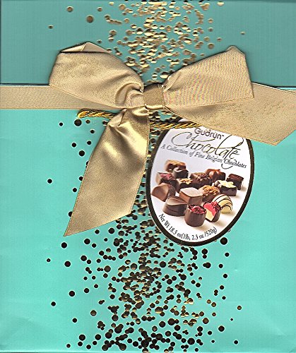 Gudrun Belgian Chocolate Box Bag Assorted Chocolates Blue Box + Bag