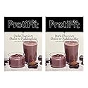PROTIFIT - High Protein Dark Chocolate Pudding & Shake Mix 2 Pack, 15g Protein, Low Calorie, Low Fat, Low Carb, Aspartame Free, Idea Protein