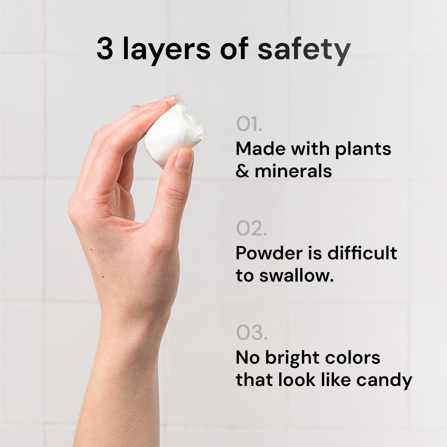Grab Green Natural 3 in 1 Laundry Detergent Pods, Gardenia-with Essential Oils, 132 Loads, Organic Enzyme-Powered, Plant & Mineral-Based, White