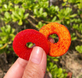 Local Sweets Li Hing Mui Peach Rings, Hawaiian Candy, (8.0, Ounces), Orange